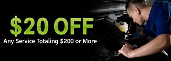 $20 off Any Service Totaling $200 or More 